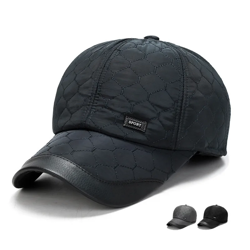 

Hat New Korean Style Cotton Baeball Cap Outdoor Caual Sport Autumn Winter Thickened Warm Ear Protection Dad Hat