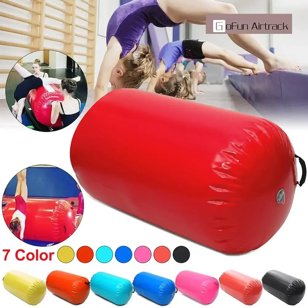 35.49x41.39inch 105x90cm Inflatable Gymnastic Air Rolls Beam Yoga Gymnastics Cylinder Airtrack