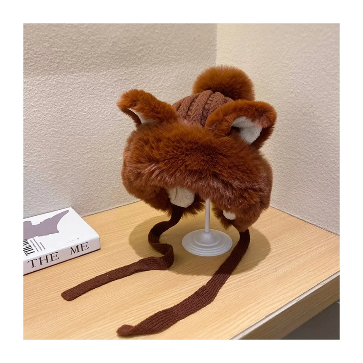 Koreanische Version von Nette Fuchs Katze Ohr Plüsch Ohr Schutz Hut Weibliche Herbst und Winter Samt Verdickt Radfahren Warme Lei Feng Hut – Detail 11