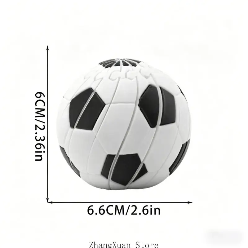Kreatives Fidgets-Spielzeug in Fußballform, zusammendrückbar und dehnbar, Squeeze Soccer 3XUF – Detail 6
