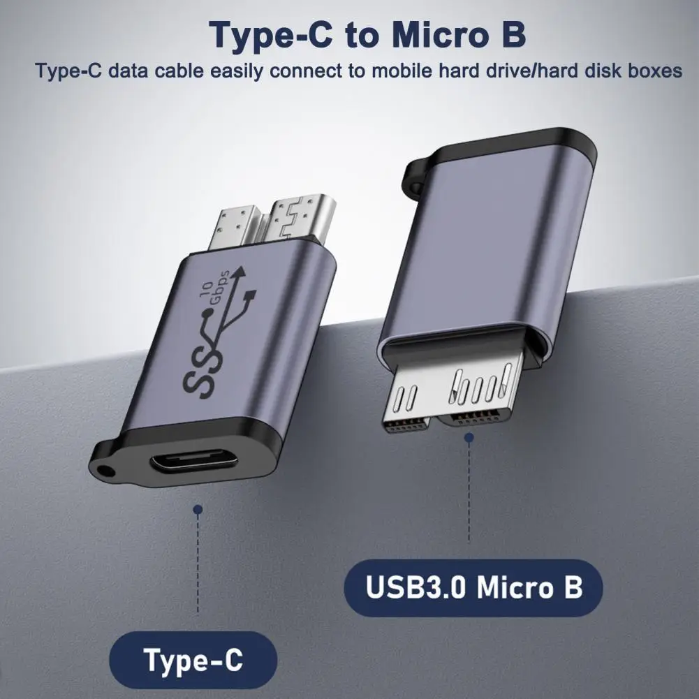 Micro Usb to Type-c Data Cable Mobile Hard Disk Connector Micro Usb to Type-c Adapter High-speed Data Transfer Cable External
