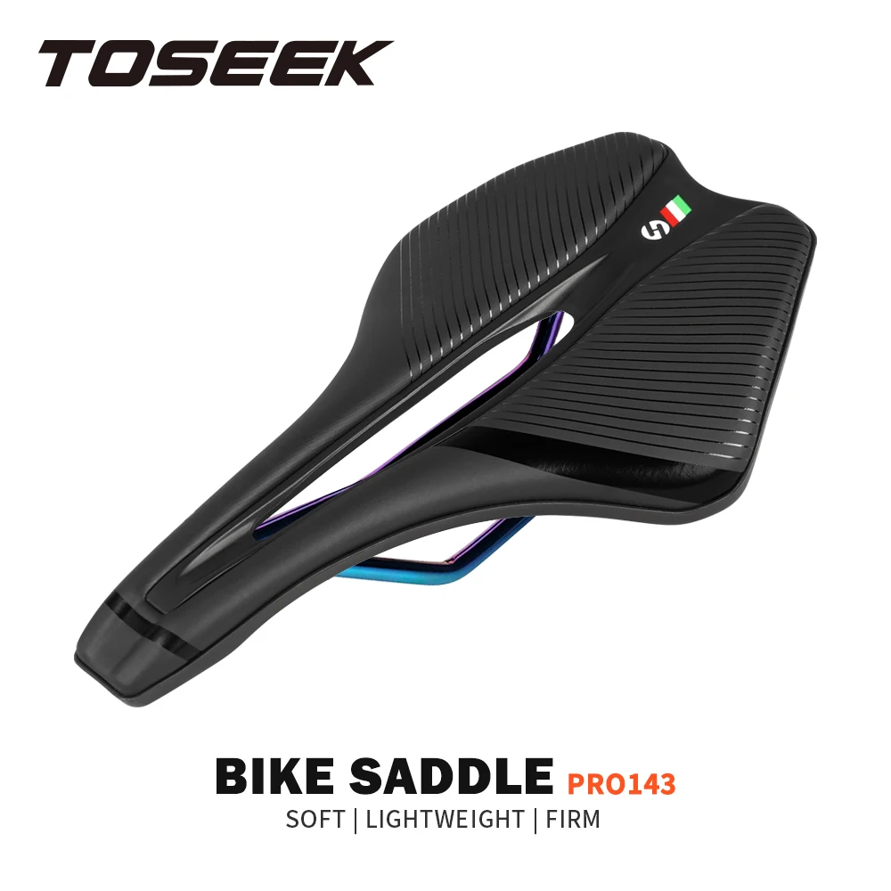 

TOSEEK Mtb Bicycle Saddle Bike Seat 7mm Round Rail EVA Material Mountain Bike Bicycle Products Accessories For MTB Racing