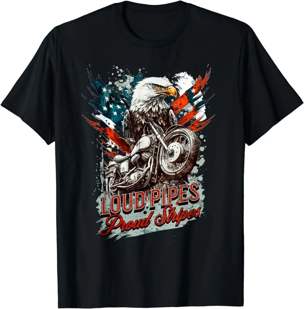 NEW LIMITED Old Biker American US Flag Motorcycle Best Gift Idea T-Shirt S-3XL