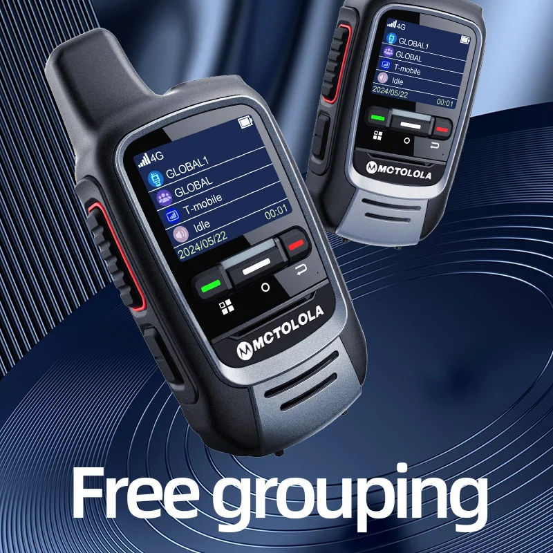 MOTOLOLA Global 4G Walkie Talkie 8000 كيلومتر اتصال داخلي عن بعد، اتصال داخلي للأسطول المدنية للشرطة العالمية