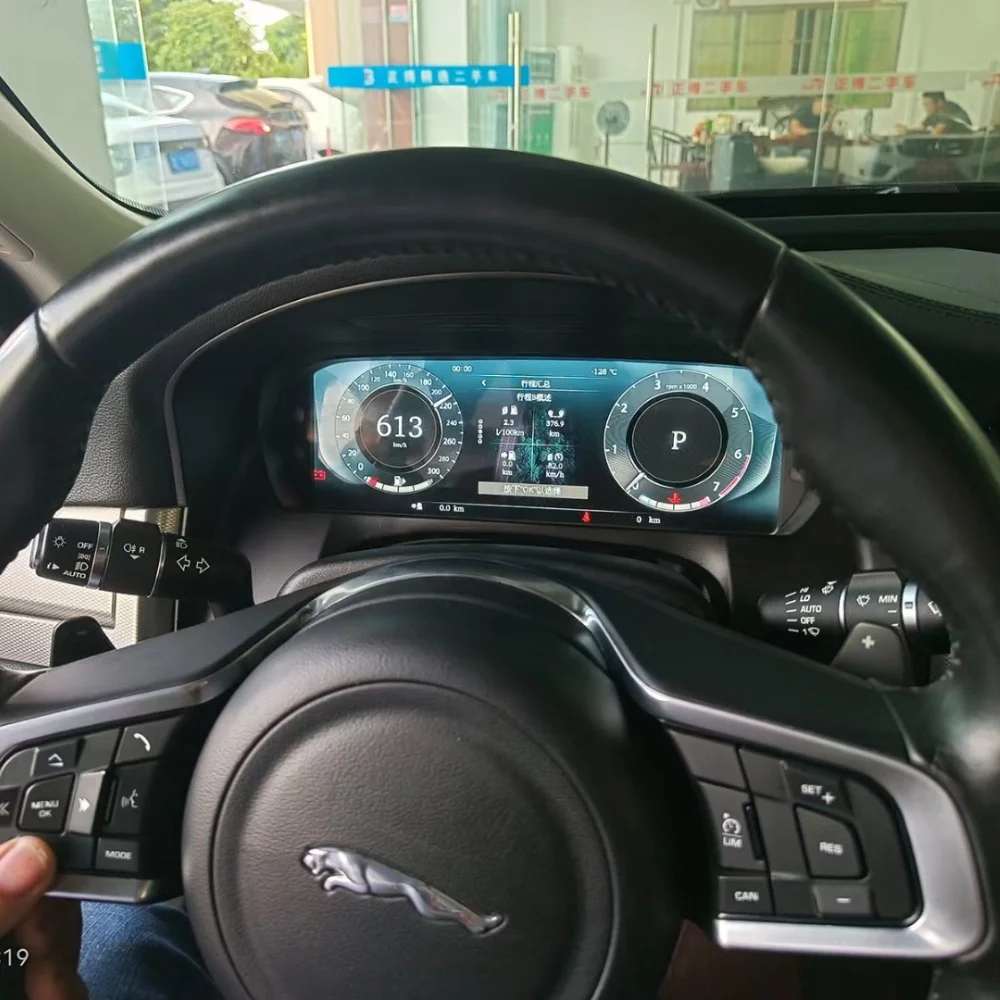 LCD Digital Instrument Cluster For Jaguar XJ Car Head Up Display Digital Tachometer CarPlay Speedometer Odometer Car Accessories