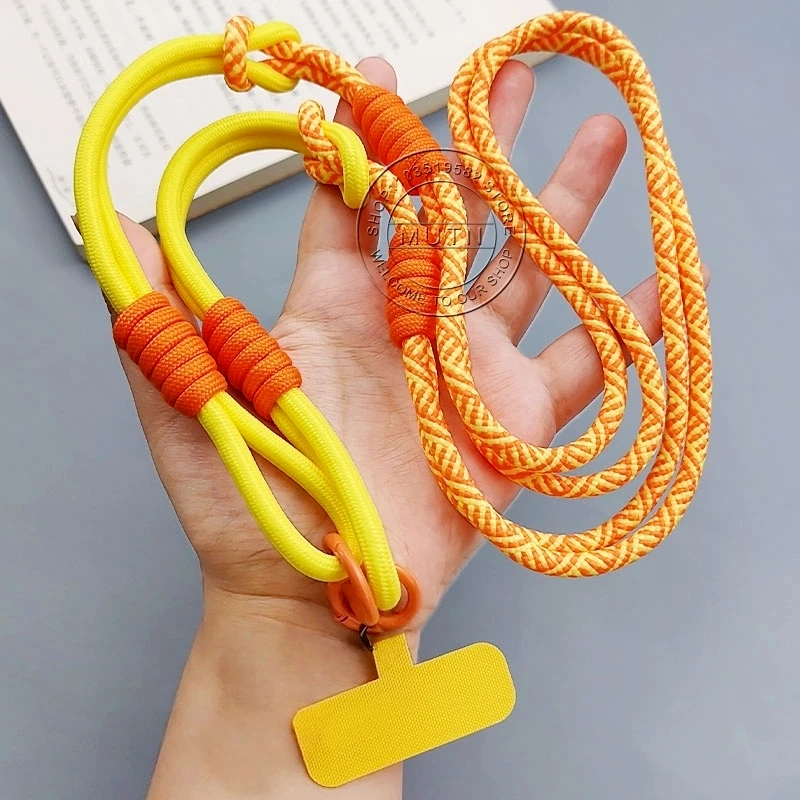 Colorful Knitted Phone Crossbody Strap