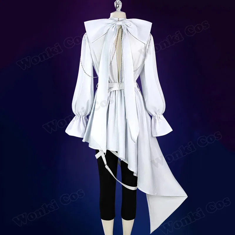 الغريبة المرحلة لوكا تأثيري حلي شعر مستعار الدعاوى البيضاء ل لوكا دور اللعب كوميك كون ملابس حفلة كرنفال