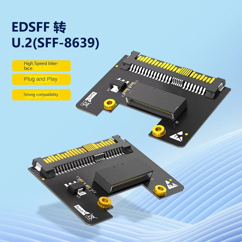 EDSFF E1.S Gen-Z PCI-EInterface to SFF-8639 U.2 SSD adapter card adapter