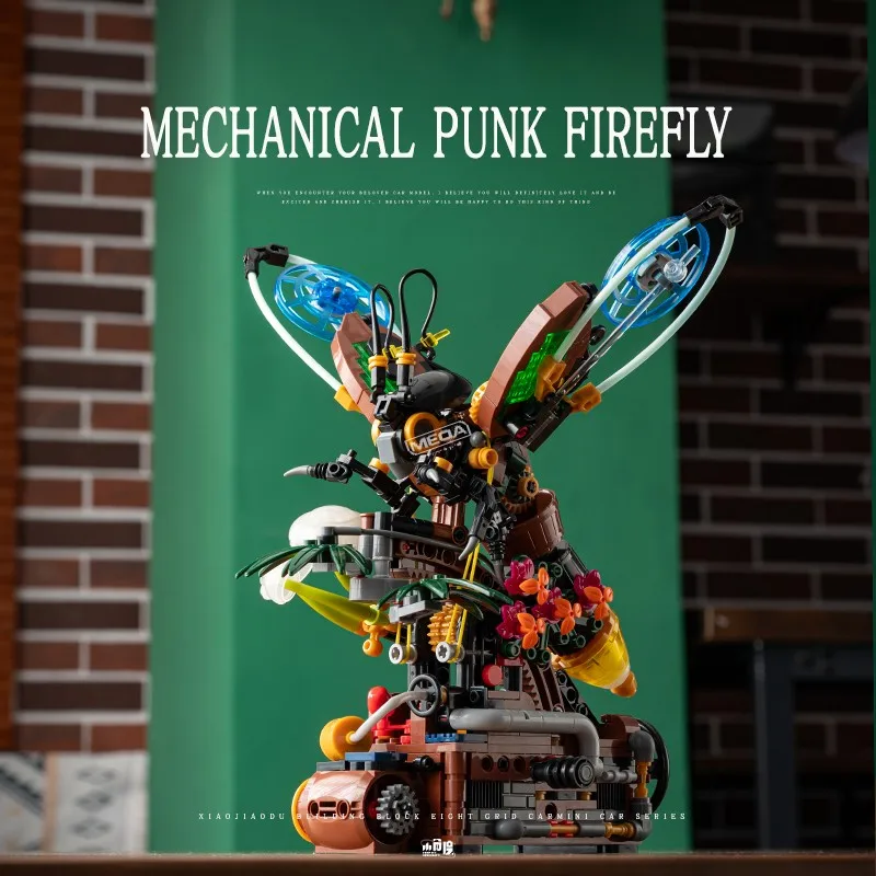 535 sztuk Punk mechaniczny zestaw do budowania Firefly DIY ważka Steampunk Model dla nastolatków dorosłych z kolorowym podręcznikiem pomysł na prezent świąteczny