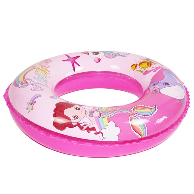 Cute Swimming Ring Funny Beach Swim Tube Summer Fun Pool Float  Baby Swimming Float Inflatable Pool Toys Girl Beach Circle