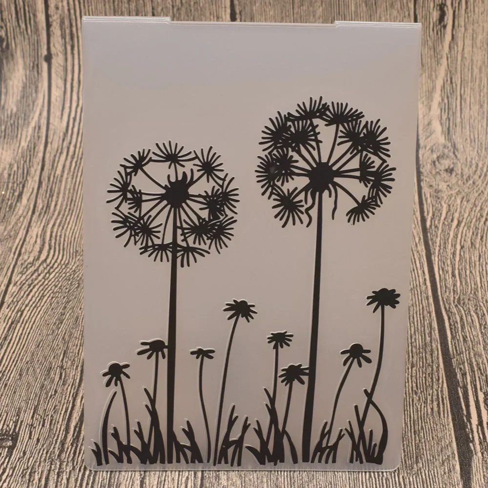 Löwenzahn Kunststoff Präge Ordner für die Karten herstellung DIY Scrap booking Papier Handwerk Vorlage