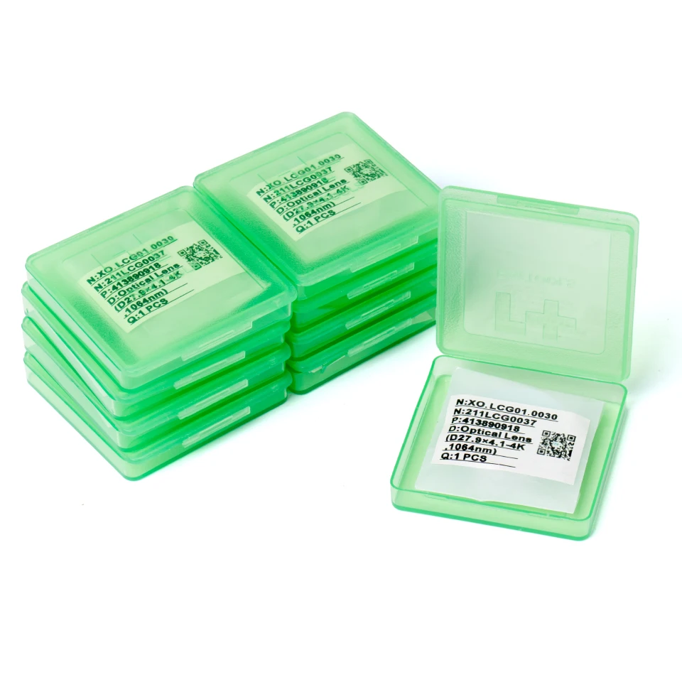 10 قطعة Raytools الألياف الليزر واقية ويندوز عدسة 24.9x1.5 4kw ل Raytools WSX Bodor أجزاء آلة قطع الرأس القوية #6