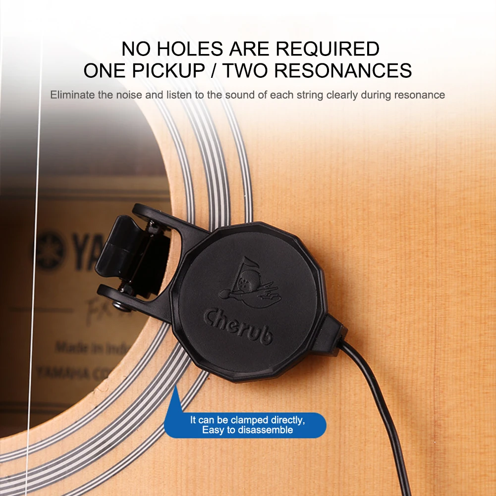 WCP-60G Classical Guitar Pickups Professional 2.5m Cable Clip On Guitara Pickup