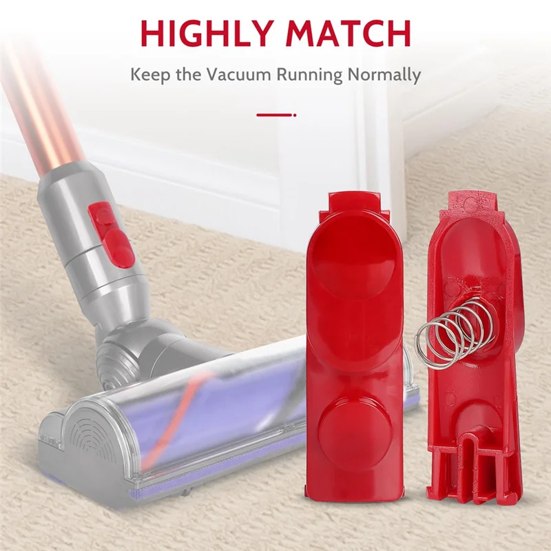 -A90P 6PCS Wand Tube/Cleaner Head Clip Latch Tab Button For Dyson V7 V8 V10 V11 V15 Vacuum Replacement Tool Button With Spring D