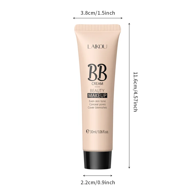 Face Liquid Foundation Moisturizing BB Cream Concealer Oil-control Full Coverage Waterproof Long Lasting Brighten Cosmetics