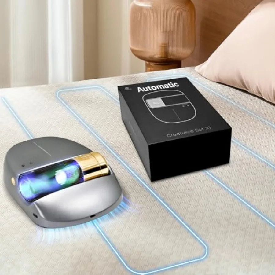 3 in 1 Cordless Robot Bed Vacuum Cleaner with 270nm UV Light - Smart Navigation 14AW Strong Suction Edge Detection Technology f