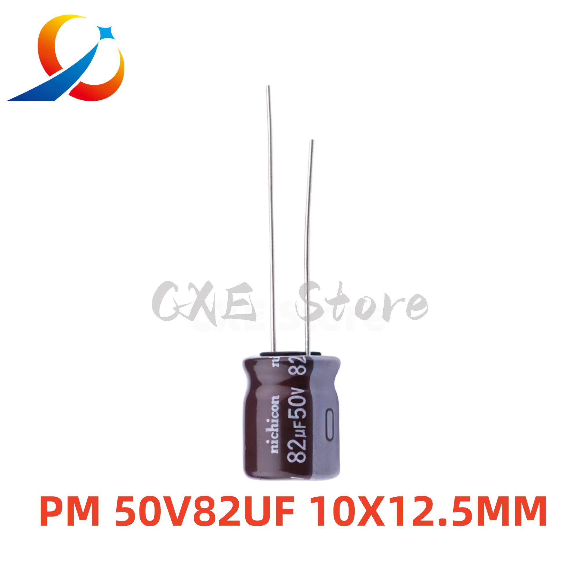 PM 50V82UF Volume 10X12.5MM Nichicon Electrolytic Capacitor UPM1H820MPD6 82UF 50V NEW