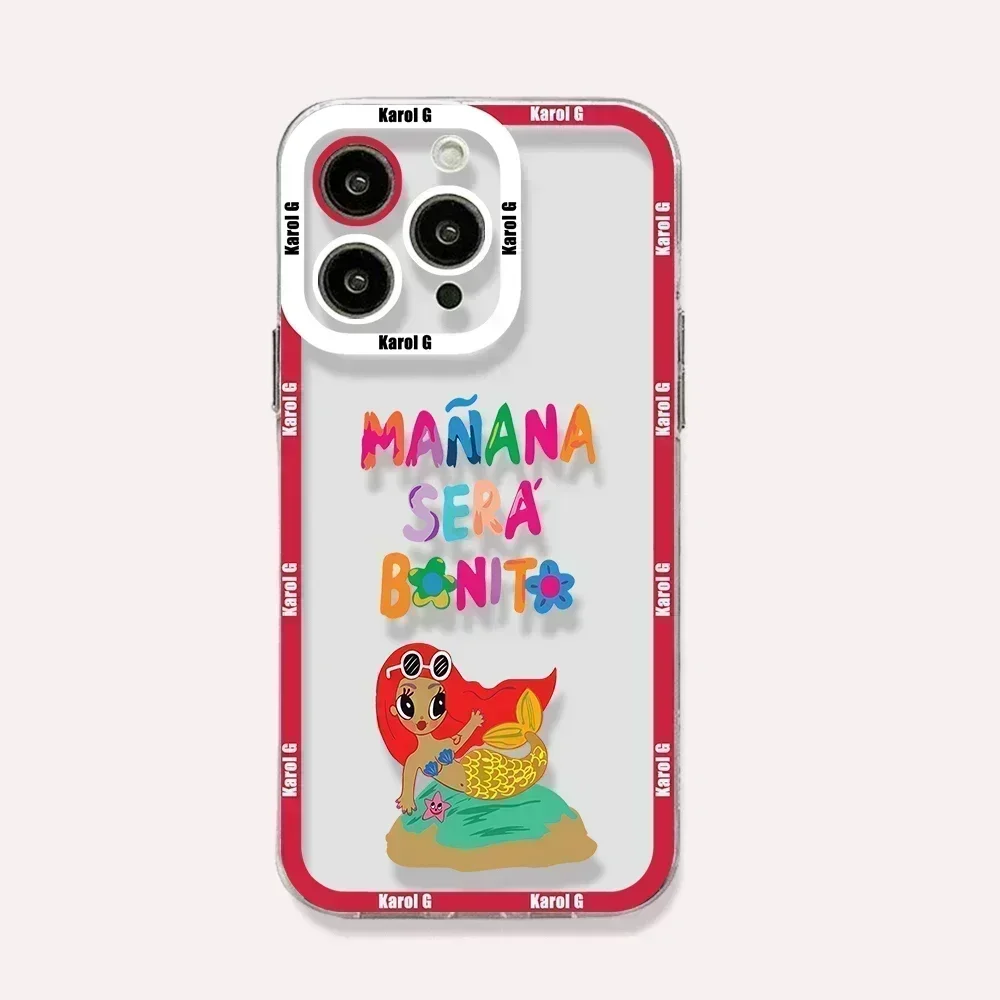 Karol G Manana Sera Bonito Чехол для телефона для iPhone 15 14 13 12 Mini 11 Pro Max X XR XS 6 7 8 SE20 Plus Мягкий силиконовый прозрачный чехол