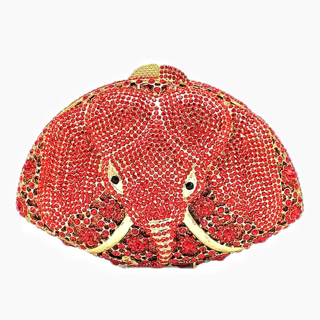 

WHTUOHENG вечерняя сумка с красными бриллиантами, роскошные азиатские женские сумки-клатчи с головой слона, женские сумки со стразами для свадебной вечеринки