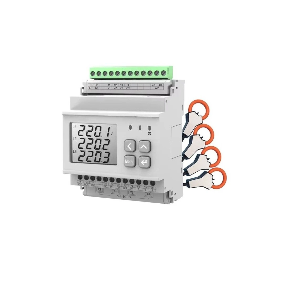 Factory Sale 333mV CT/Rogowski Coild Connection RS485 RJ45 Dual Comm Port TCP/IP Multi Circuit Digital Energy Analyzer