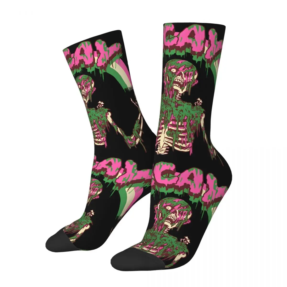 Calcetines de compresión con estampado divertido para hombre, medias Unisex de estilo callejero, sin costuras, estilo Hip Hop Vintage