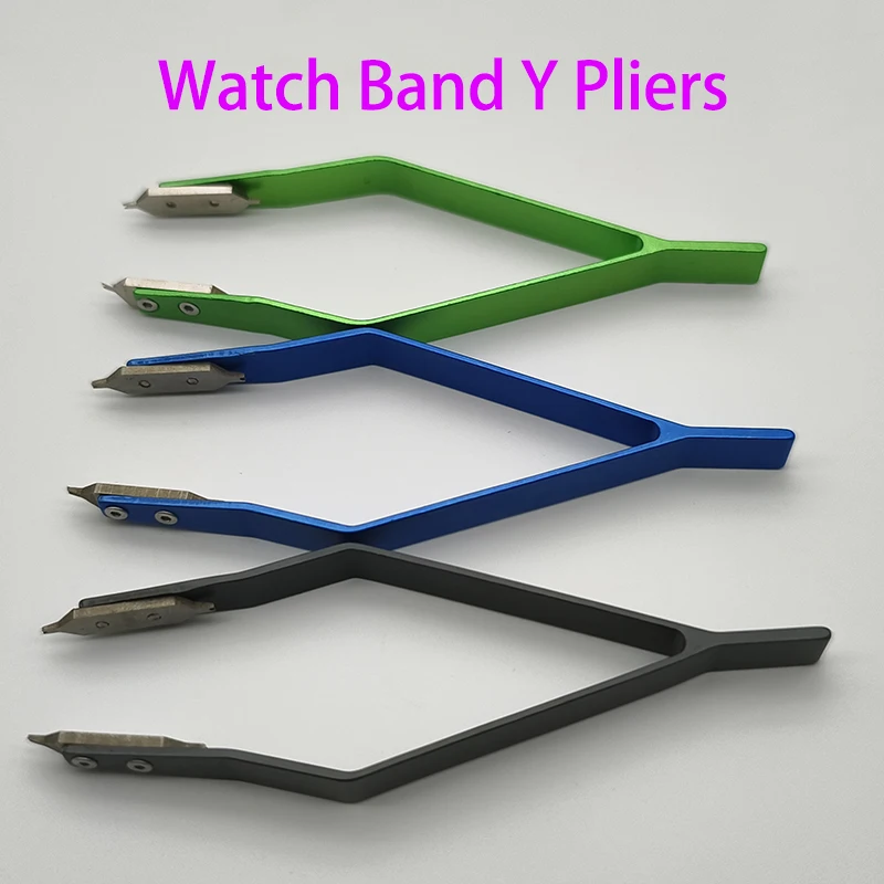 Y-Shaped Metal Watch Band Spring Bar Removal Tweezer For Watch Maintenance Repair High-Hardnes Precision Tool Watchmaker Tools