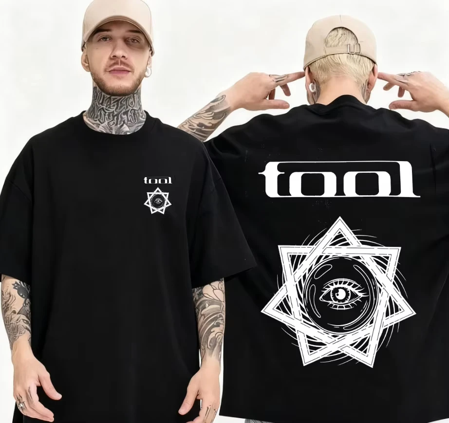 Summer Women's Men's Rock Tools Band Lateralus Heavy Metal Music Retro Cotton T-shirt Merch Top Funny T-shirt Top