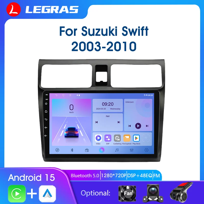 

Авторадио 2Din Android 15 для Suzuki Swift 2003-2010 GPS Navi FM Автомобильный Bluetooth-радио Carplay Android Автомобильный мультимедийный плеер WIFI