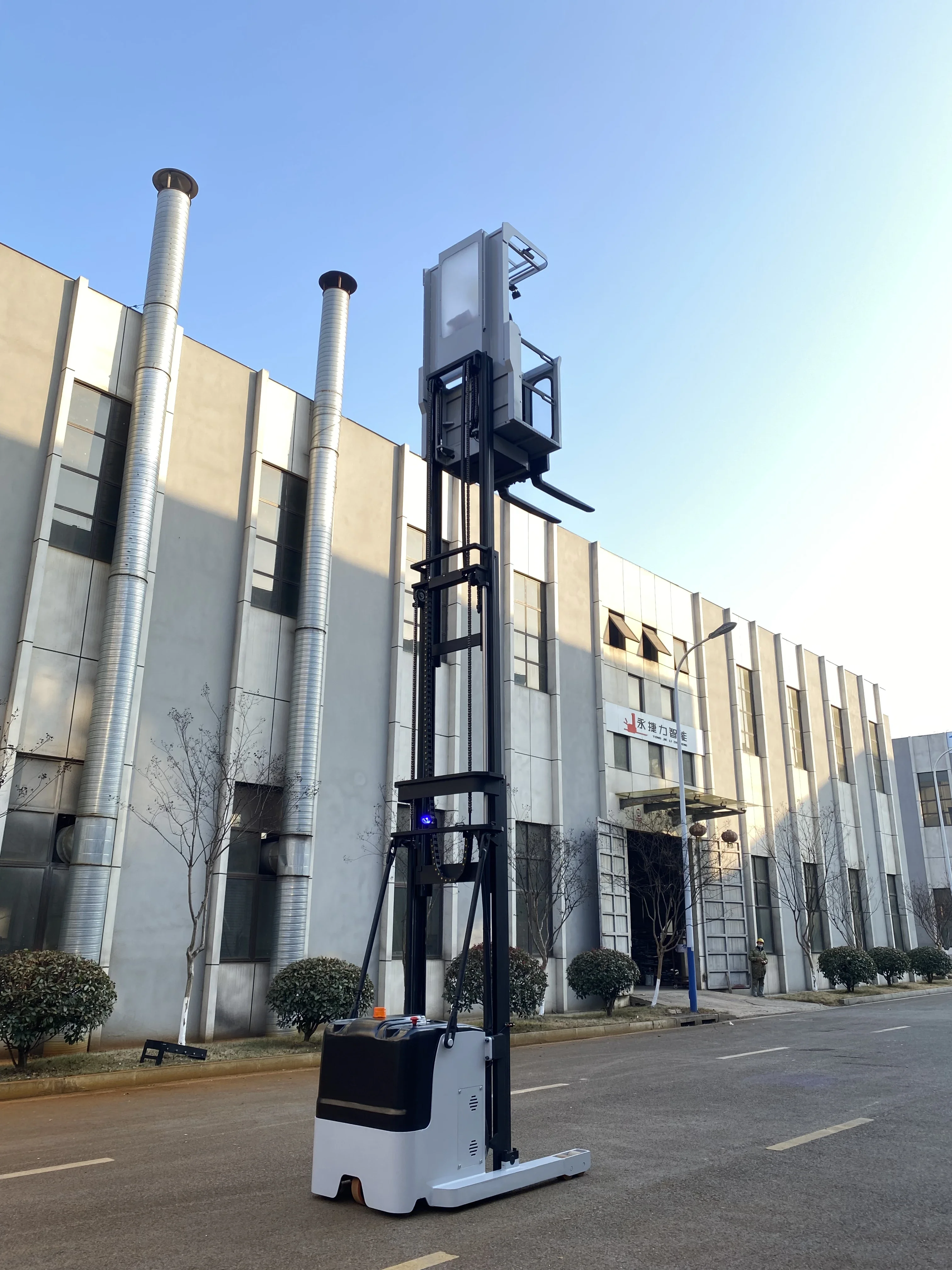 Recogedor de pedidos eléctrico CE ISO, 1 tonelada, 1,5 toneladas, 9M, 12 M, recogedor de pedidos de alto nivel, apilador de carretilla elevadora con batería a la venta