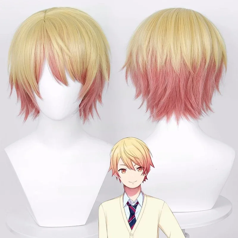 Anime Tenma Tsukasa Cosplay Wig 30cm Short Wigs Heat Resistant Synthetic Hair Halloween