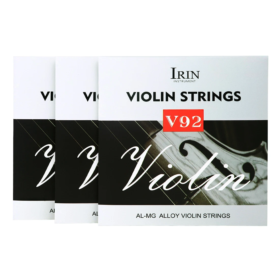 

IRIN V92 Violin Strings 4Pcs/Set Stainless Steel Wire Aluminum Magnesium Alloy Wound Violin Strings Violin Parts Accessories