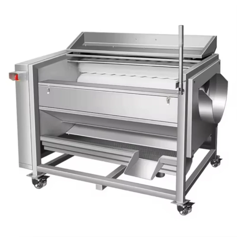 Washing Peeling Machine for Industrial Use High-Efficiency Brush Roller Peeling Machine for Beet Carrot and Sweet Potato