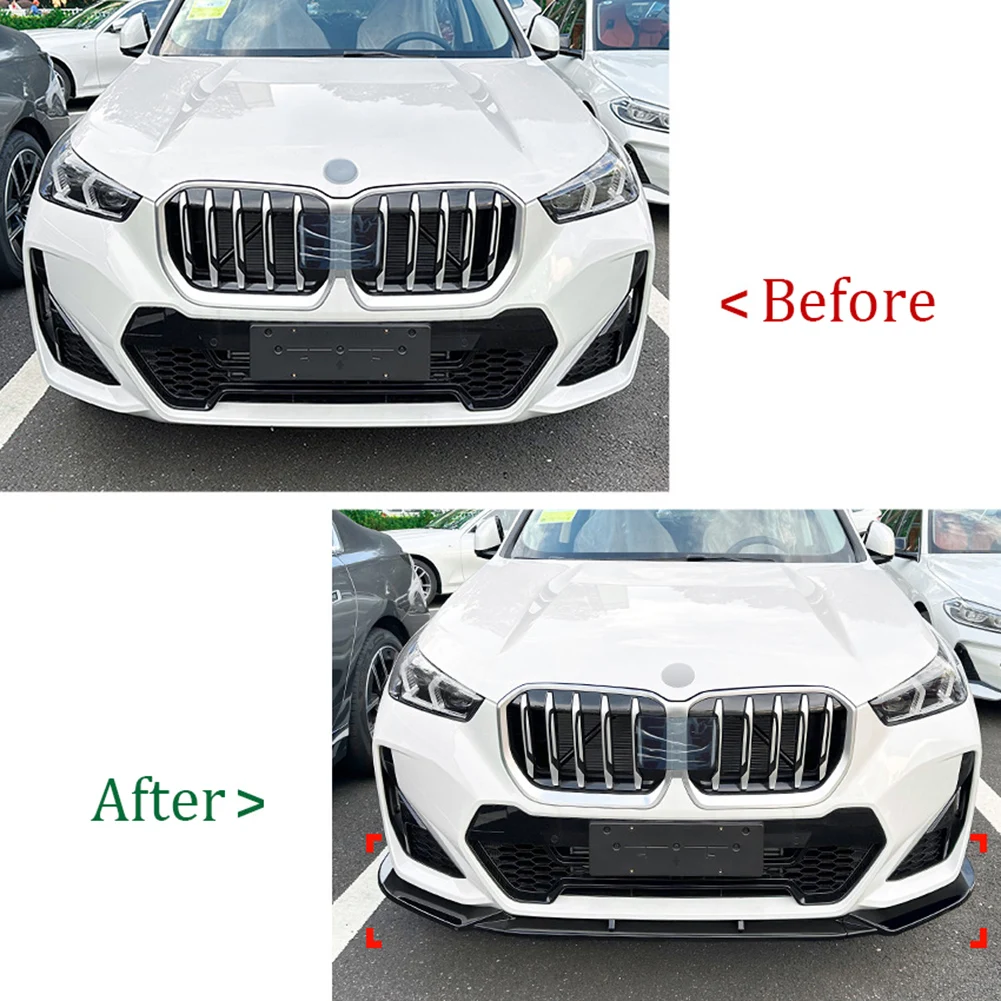 3 Stage Front Lip Splitter Spoiler Side Lower Splitters Body Kit For BMW X1 U11 2023