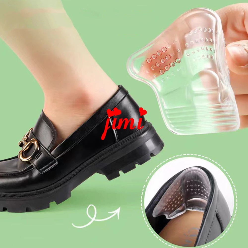 1Pair Heel Sticker Heel Protectors Sneaker Shrinking Size Insoles Anti-wear Feet Shoe Pads Adjust Size High Heel Cushion Inserts