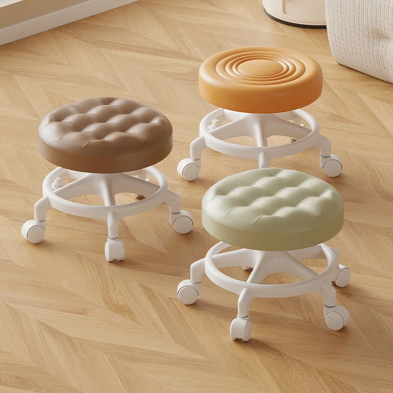 outdoor-round-stool-anti-tilt-universal-wheel-small-stool-sliding-chair-with-backrest-camping-chair-plastic-material-modern-s