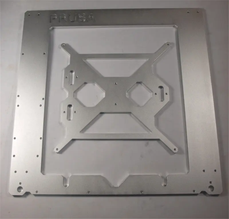 Reprap Mendel Prusa i3 3D Printer Aluminum Alloy Metal Frame 6mm Thickness Silver Oxidation