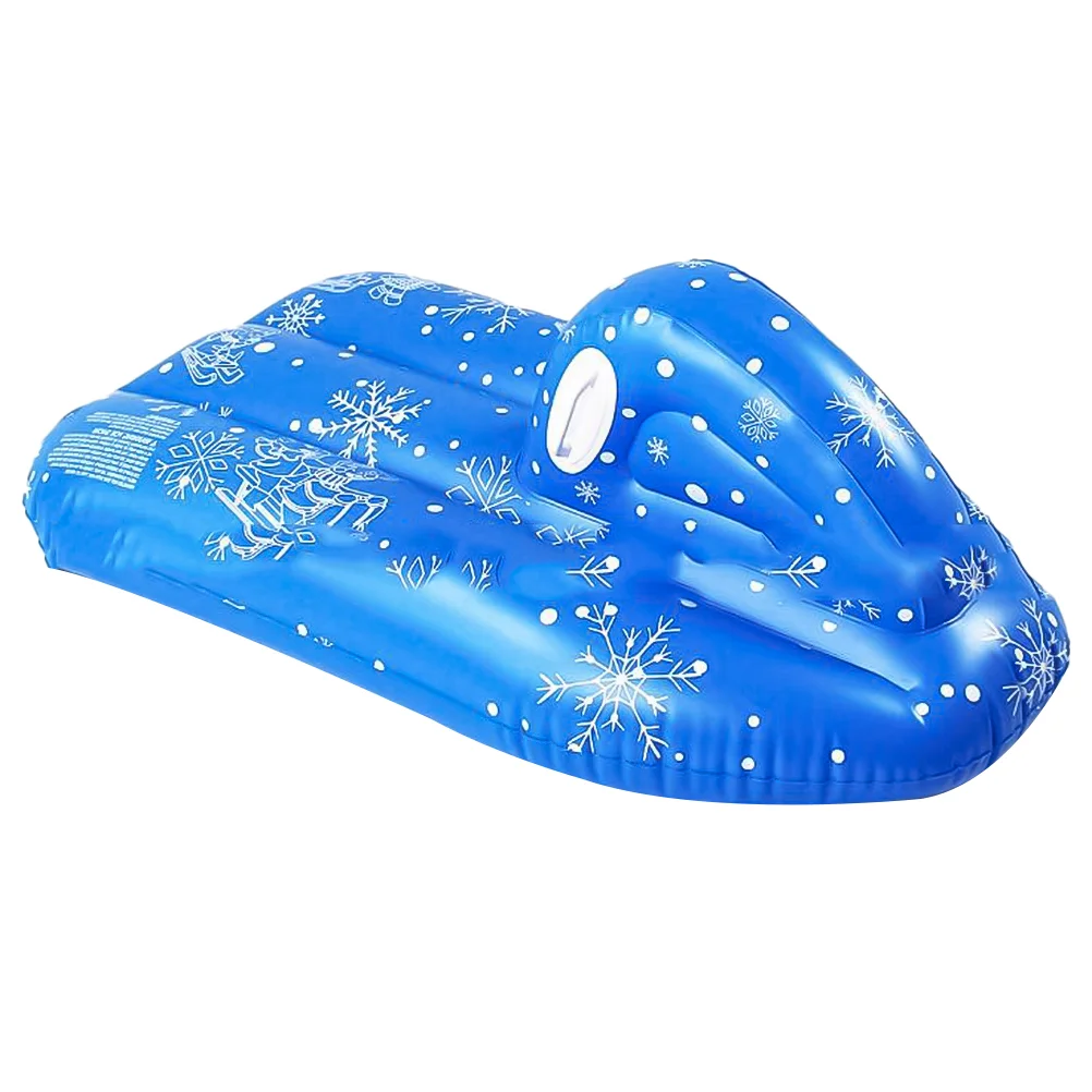 

Winter Inflatable Snow Tube PVC Snowflake Kids Snow Sled Heavy Duty Circle for Skiing Skating Snow Games