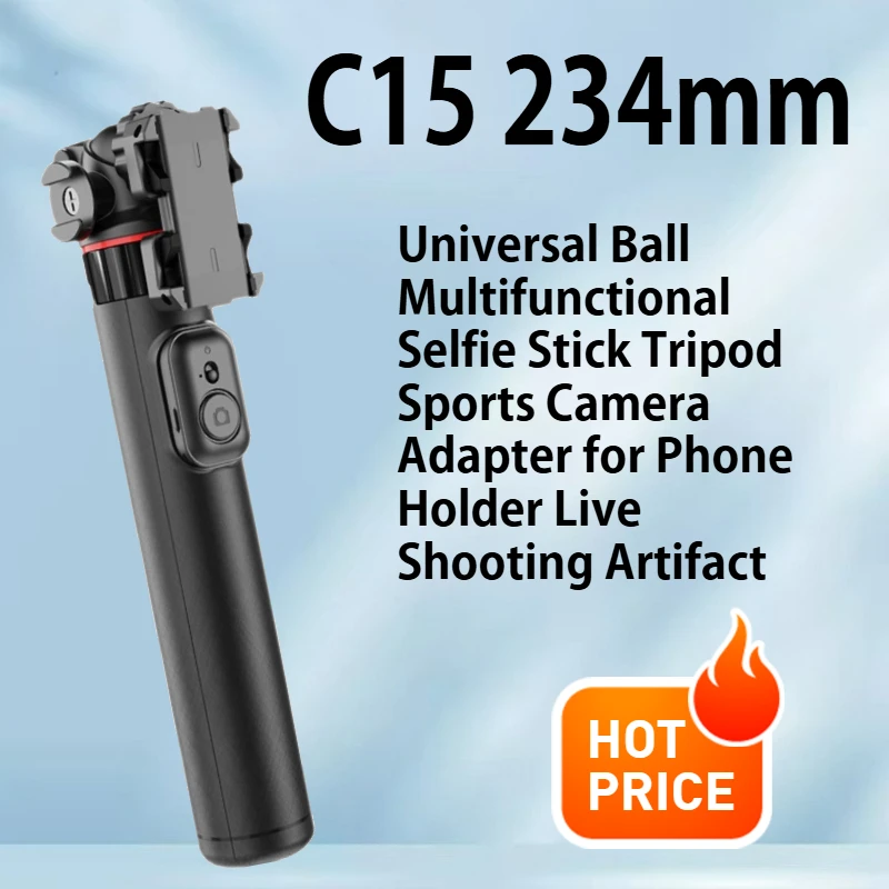 

C15 Universal Ball Multifunctional Selfie Stick Tripod Sports Camera Adapter for Phone Holder Live Shooting Artifact