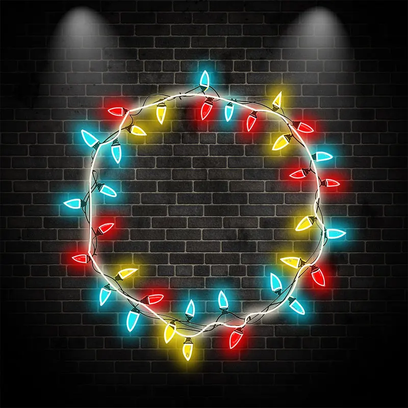 Gorgeous Colorful Round Strip LED Neon Sign, Perfect  Lights For Christmas, Light up your space and create a festive atmosphere