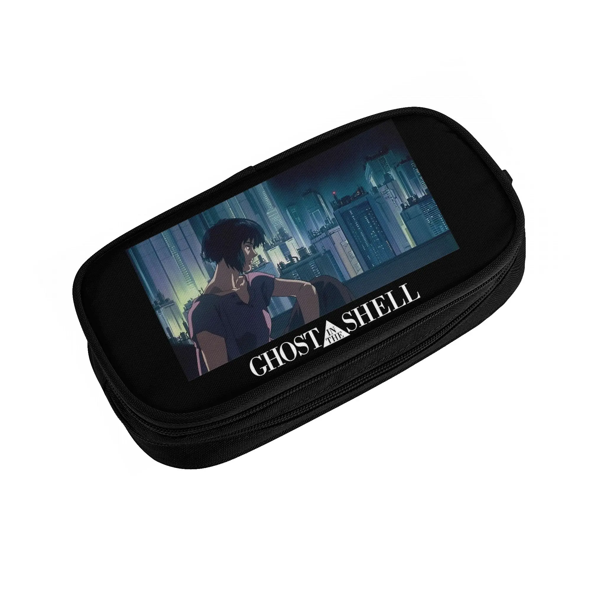 Fashion GHOST IN THE SHELL Pencil Case  Pencil Box Pen for Student Large Storage Bag Students School Gift Stationery