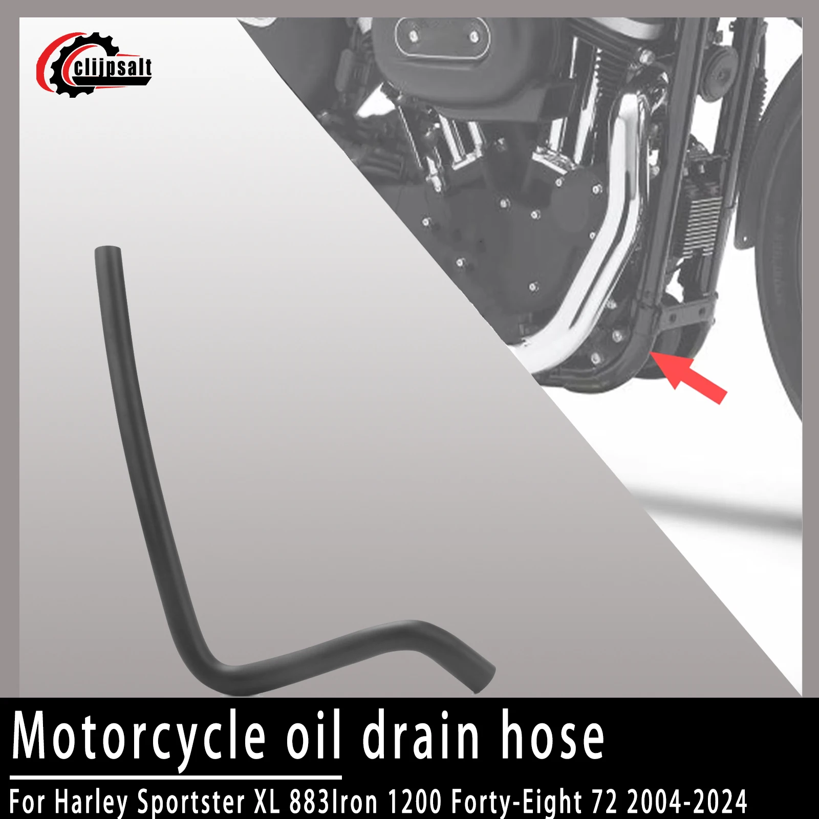 For Harley Sportster XL 883 Iron 1200 Forty-Eight 72 Sports Car Night 2004-2024 Motorcycle Oil Drain Hose Oil Cooler Hose