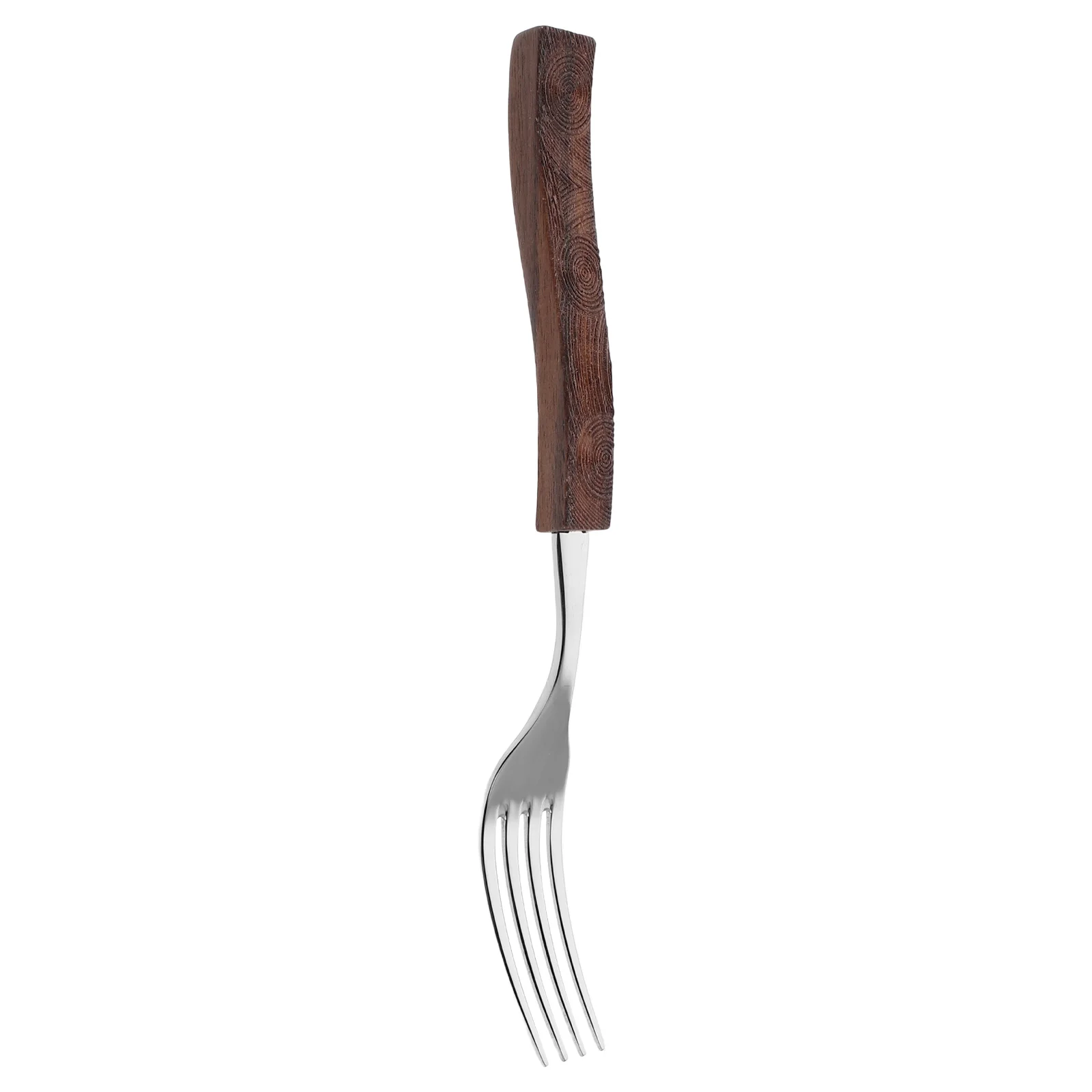 

Fork Dessert Silverware Forks Meat Kitchen Tableware Metal Home Dinner Cutlery Wooden Hotel