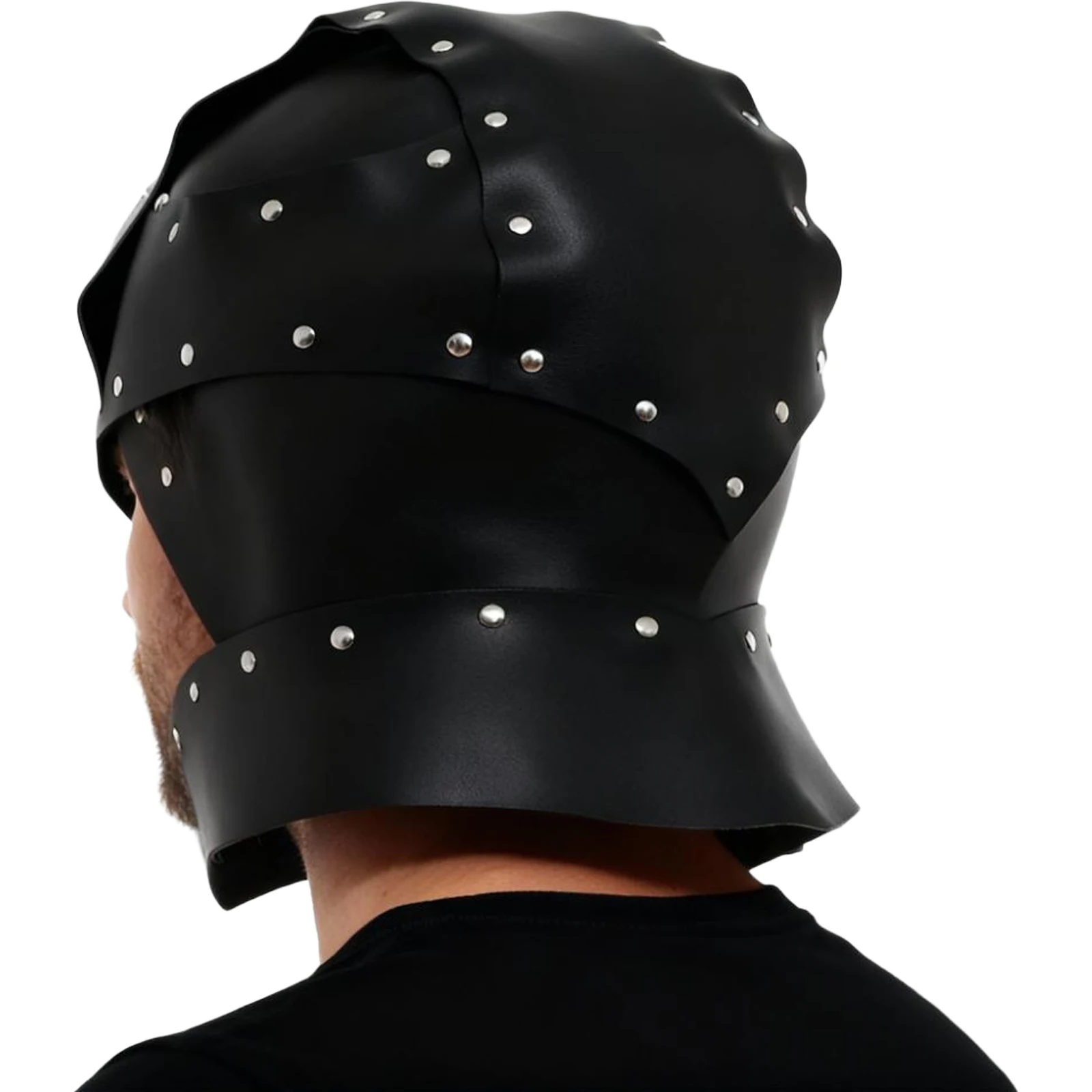 Steampunk Roman Gladiator Shoulder Armor Leather Helmet Feather Strap Shawls Men Halloween Viking Knight Samurai Cosplay Costume