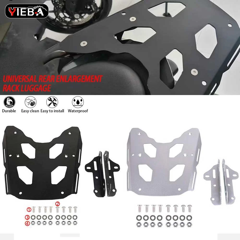 لكاواساكي VERSYS 650 KLE650 2015 - 2024 الخلفية توسيع الذيل رف حقيبة حامل الحقائب مجلس رف أمتعة الرف قوس #1