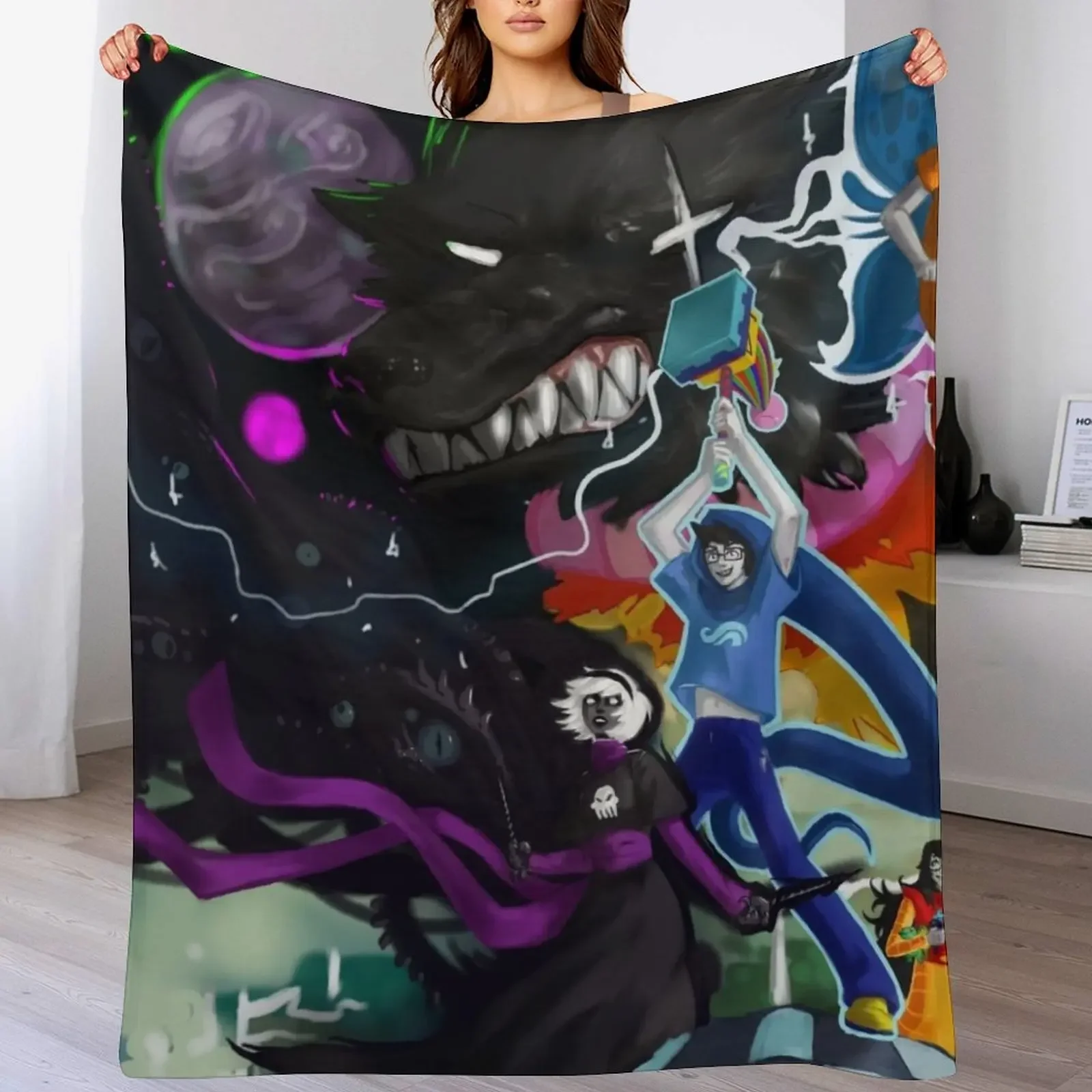 

Homestuck Day 2020 Throw Blanket Soft For Sofa Thin anime Cute Blankets
