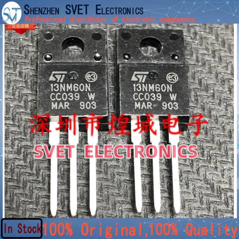 10PCS-50PCS 13NM60N STF13NM60N TO-220F 650V 11A Original In Stock Fast shipping