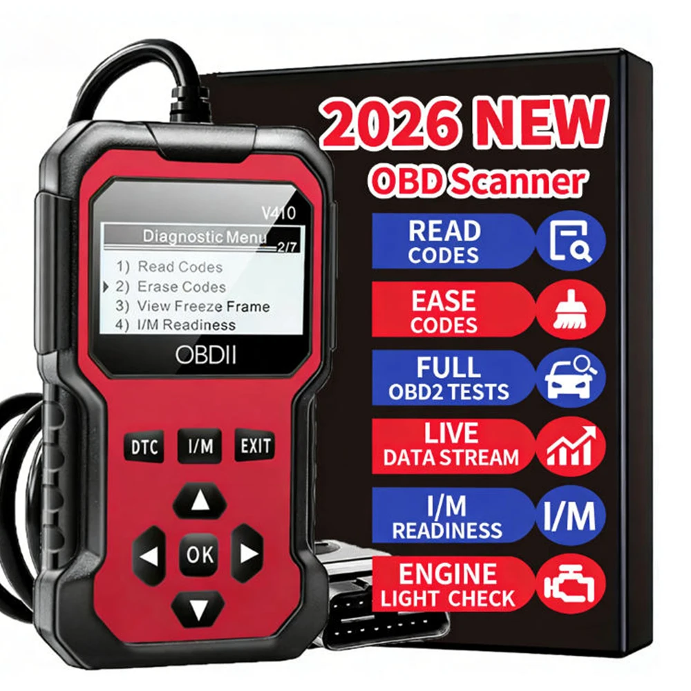 

Сканер кодов OBD2 – профессиональный автомобильный диагностический инструмент, обнаружение неисправностей двигателя для всех автомобилей с протоколом OBD II с 1996 года