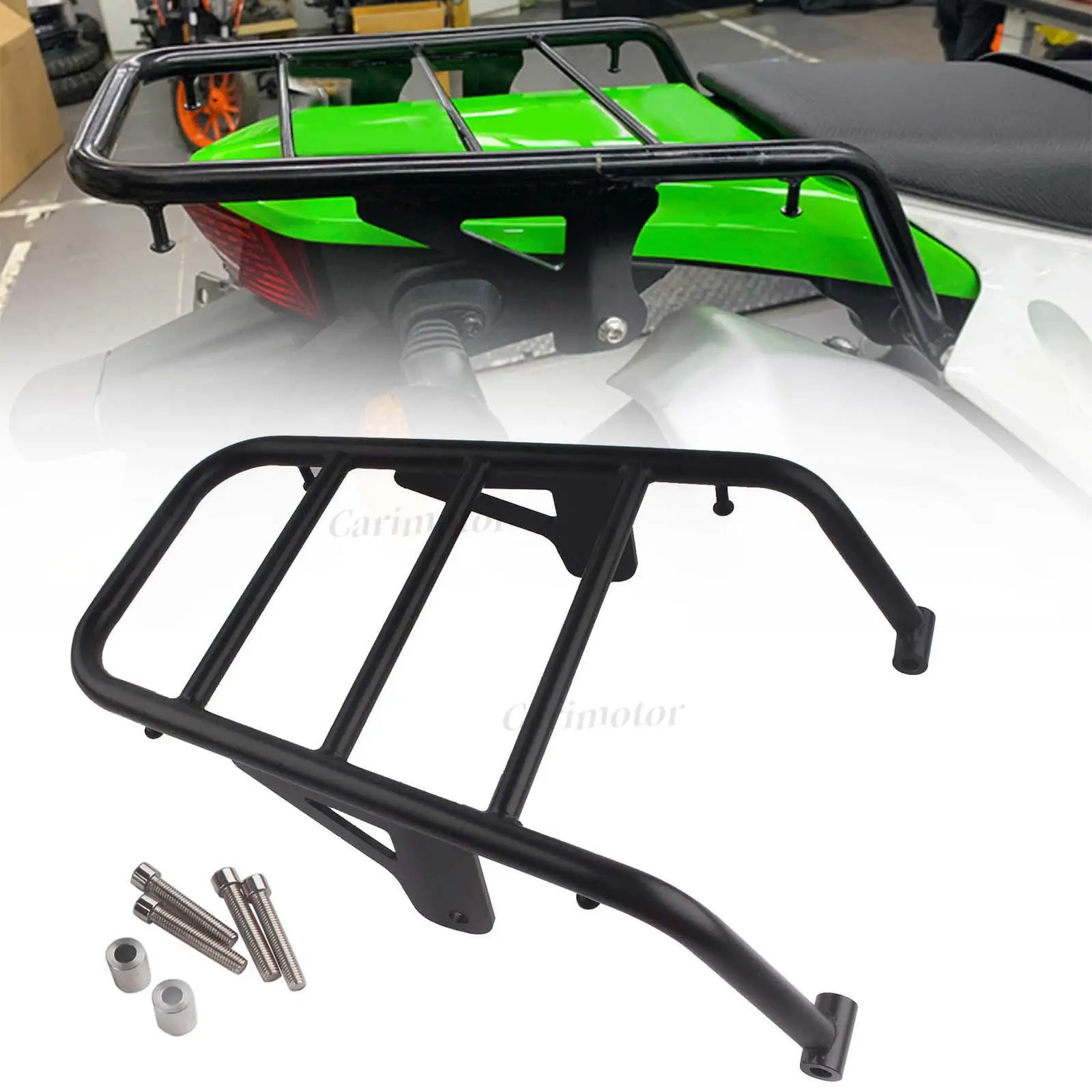 Extension Rear Rack Luggage Carrier Cargo Shelf For Kawasaki KLX 230 2020-2022