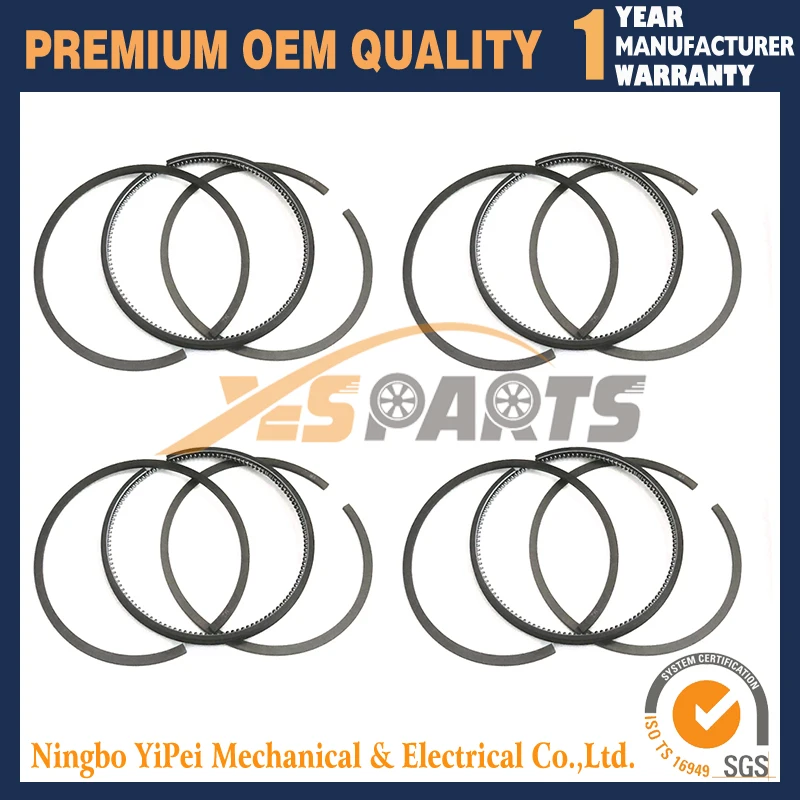 New 4 Sets STD C240 Piston Ring for Isuzu C240 3 or 4 Grooves