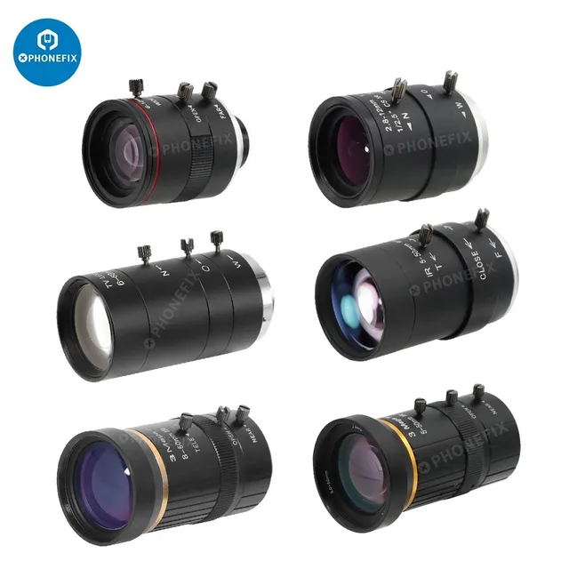 5-50mm HD obiektywy kamery przemysłowej kamera ochrony obiektywu 3MP przysłony F1.4 1/2.7 "Format obrazu CS C mocowanie obiektywu do mikroskopowa kamera przemysłowa